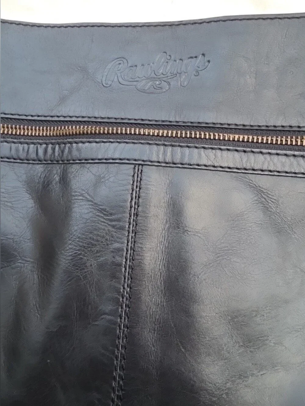 Rawlings Black Leather Men's Messenger Bag